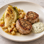 Thyme Pork, Cabbage Fondant and Mustard Cream - Fresh Start 30: A Journey To Better Health Thyme Pork, Cabbage Fondant and Mustard Cream